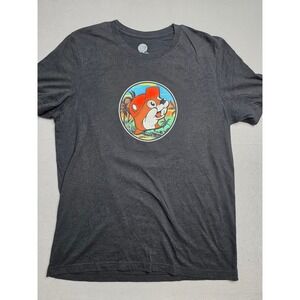 Buc-ees T-Shirt Men L Black Volkswagen Bug Sunset Tropical Always Is A Good Idea
